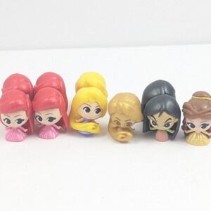 Disney Doorables Princess Figure Lot Ariel Rapunzel Mulan Belle Mini Toys‎